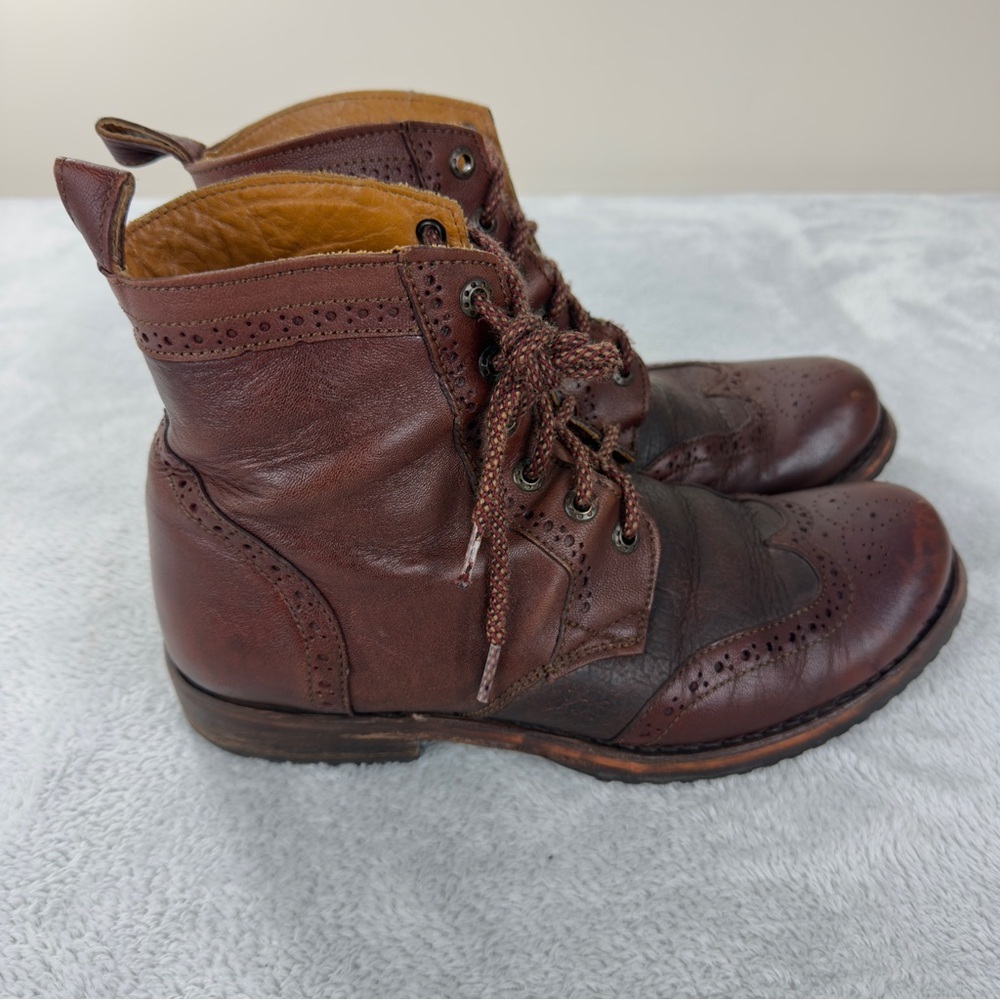 Cuadra Men's Size 10 US/29 MX 100% Leather Ankle Boots Made in Italy